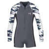 Girls Ocean Ramsey Water Inspired Axis Long Sleeve Front Zip Springsuit 2/1mm -Fit Wetsuit GON23AX8 XCEL DLP FRT1 1024x1024 WEB