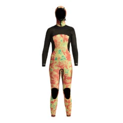 Women's Comp X 4.5/3.5mm Front Zip Hooded Full Wetsuit -Fit Wetsuit WN45C2H9 XCEL BLK FRT3 1024x1024 WEB