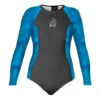 Women's Ocean Ramsey Water Inspired Drylock Celliant Jacquard Long Sleeve UV Springsuit -Fit Wetsuit WOJ91421 BHN WEB 1