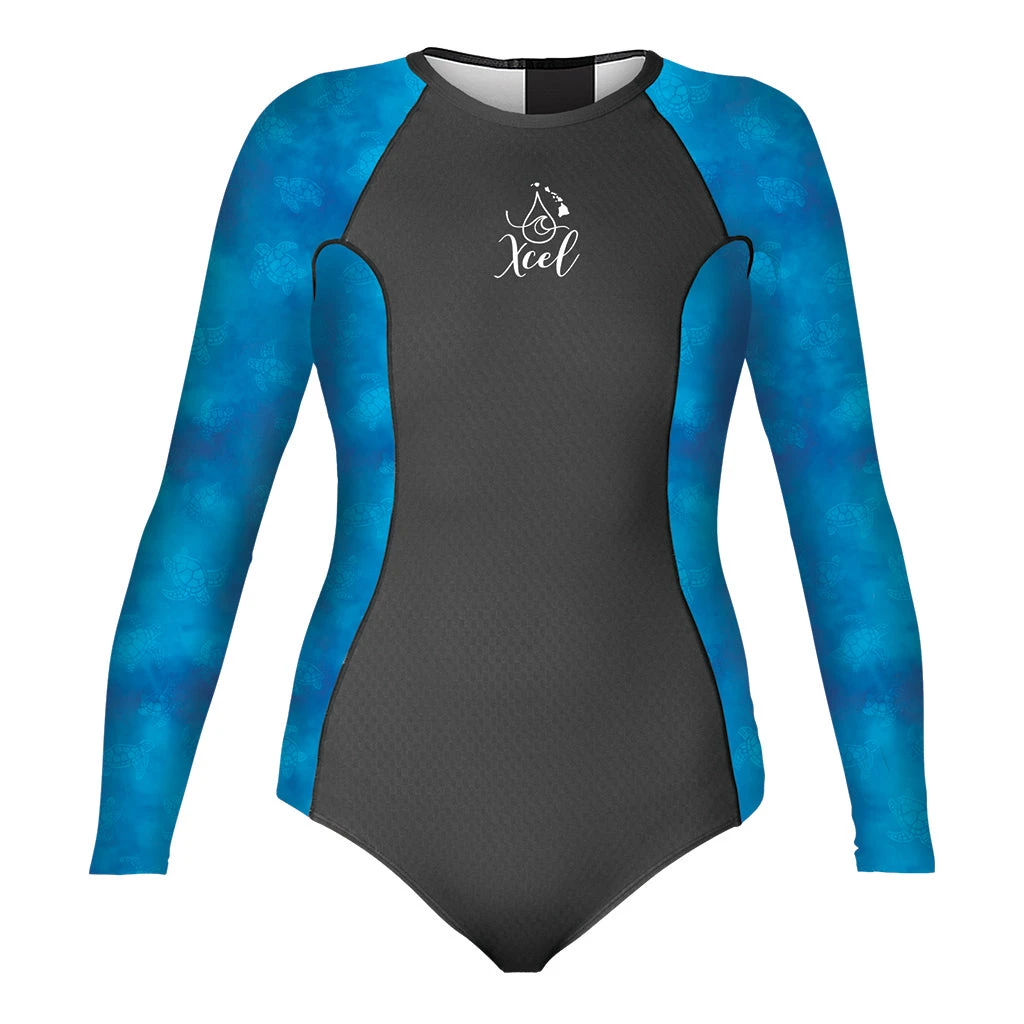 Women's Ocean Ramsey Water Inspired Drylock Celliant Jacquard Long Sleeve UV Springsuit 3 Women's Ocean Ramsey Water Inspired Drylock Celliant Jacquard Long Sleeve UV Springsuit