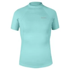 Girls Premium Stretch Solid Short Sleeve Performance Fit UV Top -Fit Wetsuit XCEL GLC40522 GLB F web
