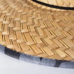 Sunset Point Straw Hat W/ Grey Camo Print Under Brim -Fit Wetsuit XCEL MAHTSUNP MCG XD1 web