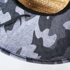 Sunset Point Straw Hat W/ Grey Camo Print Under Brim -Fit Wetsuit XCEL MAHTSUNP MCG XD2 web