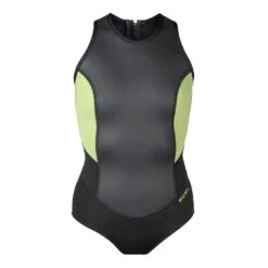 Women's Axis Cheeky Cut Glideskin Sleeveless Back Zip Springsuit 2mm -Fit Wetsuit XCEL WG202AX2 BLE F web