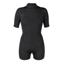 Women's Axis Short Sleeve Back Zip Boy Short Springsuit 2mm -Fit Wetsuit XCEL WN220AX2 BMP F web