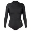 Women's Axis Long Sleeve Bikini Cut Back Zip Springsuit 2mm -Fit Wetsuit XCEL WN227AX2 BLK F web