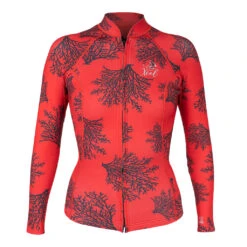 Women's Ocean Ramsey Water Inspired Axis Long Sleeve Front Zip Jacket 2/1mm