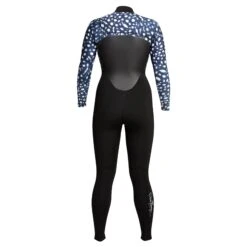 Women's Ocean Ramsey Axis X 4/3mm Front Zip Full Wetsuit -Fit Wetsuit XCEL WO43Z2X2 BSH B web