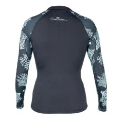 Women's Ocean Ramsey Water Inspired Premium Stretch Long Sleeve UV Top W/Key Pocket -Fit Wetsuit XCEL WOL426K1 BGL B web