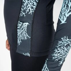 Women's Ocean Ramsey Water Inspired Premium Stretch Long Sleeve UV Top W/Key Pocket -Fit Wetsuit XCEL WOL426K1 BGL XD5 web