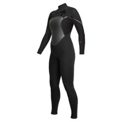 Women's Axis X 4/3mm Front Zip Full Wetsuit -Fit Wetsuit XCEL WT32Z2S0 WT43Z2S0 BLK S web