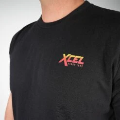 Men's Retro Short Sleeve Tee -Fit Wetsuit Xcel M3600RET BLK XD2 web