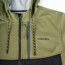 Men's Drylock Hooded Water Repellent Bonded Fleece -Fit Wetsuit Xcel MAFHDR24 OVB XD1 web