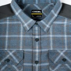 Men's Flannel Shirt -Fit Wetsuit Xcel MASFL624 MPB XD1 web