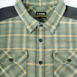 Men's Flannel Shirt -Fit Wetsuit Xcel MASFL624 OPB XD1 web